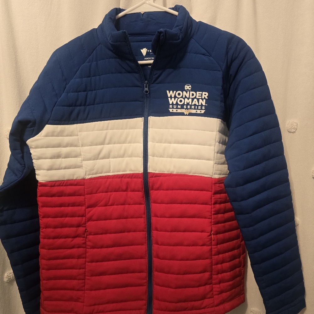 DC Wonder Woman Blue and White Jacket